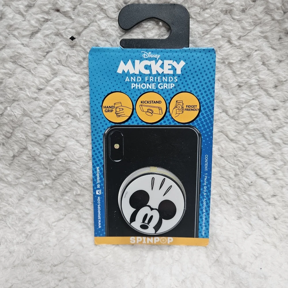 Disney Mickey and Friends Phone Grip - Black and White